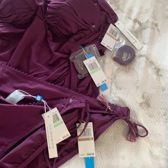 Bleu Rod Beattie Women's Kore Twist-Front Shirred and Bikini Bottom Set - Picture 12 of 12